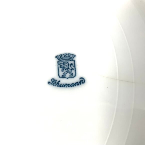 Ca 1920 Schumann Bavaria Dresden Plate Reticulated, Scalloped and Gold Leaf Edge - Picture 5 of 10